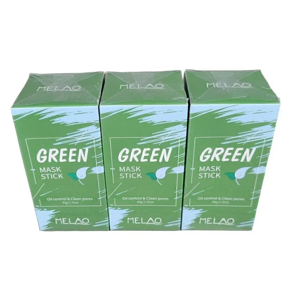 3 x Melao Green Tea Mask Stick Blackhead Remover Mask - EXP: 2/26